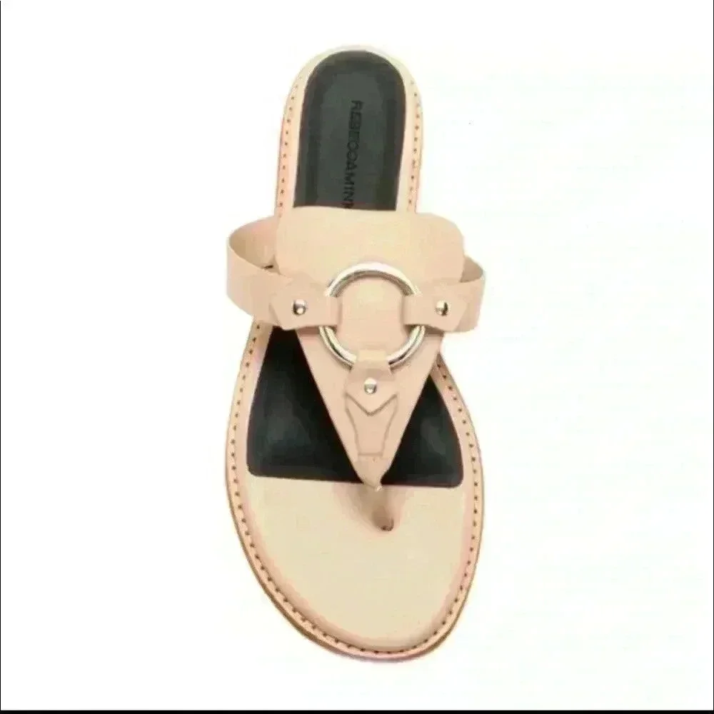 NWT REBECCA MINKOFF Nude Sheena Thong Sandal